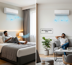 Air-conditioned rooms & public areas
